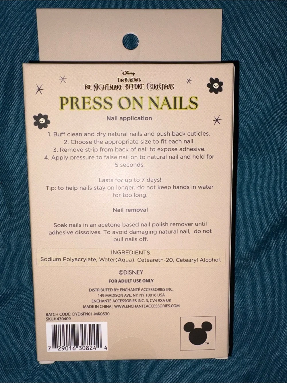 Nightmare Before Christmas- Press-On Nails - 4 pks